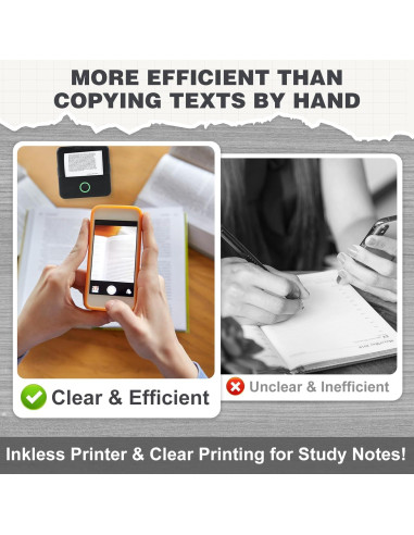 Impresora Portátil Cudinham Mini MP, Etiquetas Térmicas Sin Tinta