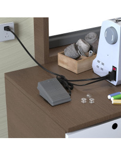 Pedal de máquina de coser Brother J00360051 y cable de alimentación 2