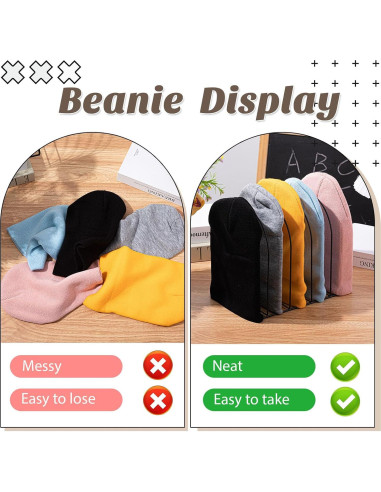 Organizador de Gorras Hicarer de Hierro Negro para 10 Gorras