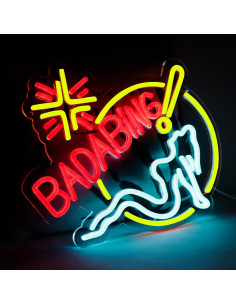 Señal Neon Led Balanar Bada Bing 30.99x39.12cm Decoración 2