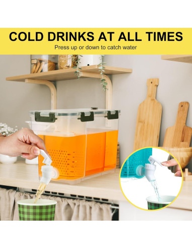 Dispensador de Bebidas Eaasty 2 Pcs 3.78L Transparente