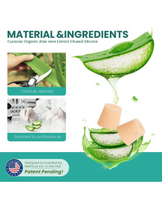 Protectores de Dedos Meñiques Welnove - 12 Cubiertas de Gel Aloe Vera 2