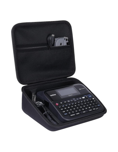 Funda Dura Khanka para Etiquetadora Brother PT-D600/610BT - Negra