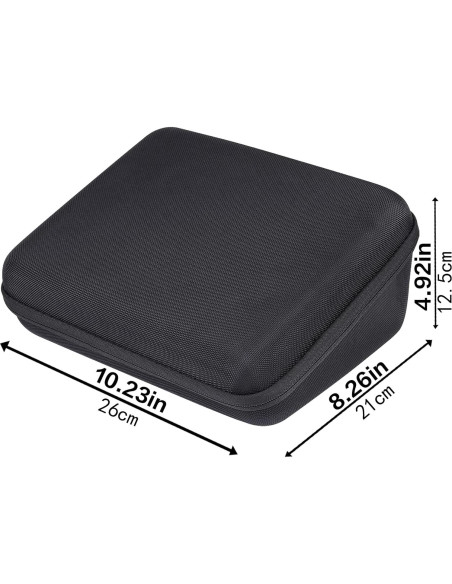 Funda Dura Khanka para Etiquetadora Brother PT-D600/610BT - Negra