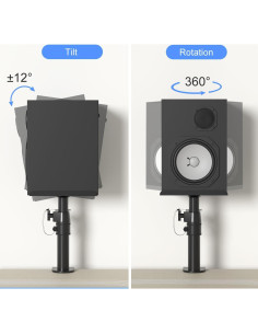 Soporte de Altavoz Ajustable Suptek SDM001 Negro - 2 Paquete 2