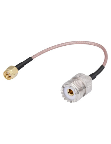 Cable coaxial RG316 15.24 cm SMA macho a UHF hembra CAPChang