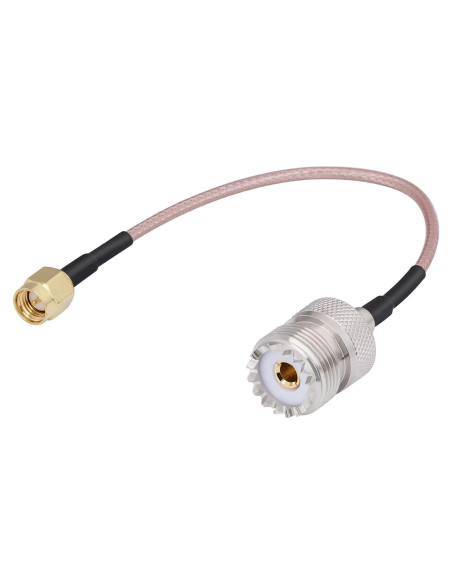 Cable coaxial RG316 15.24 cm SMA macho a UHF hembra CAPChang