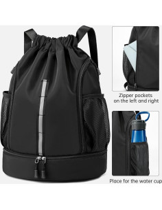 Mochila de Gimnasio Unisex XMYAOWEI Resistente al Agua 28L 2