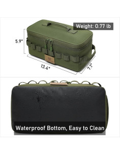 Bolsa de Almacenamiento Táctica Lemubeane 9L Impermeable 2