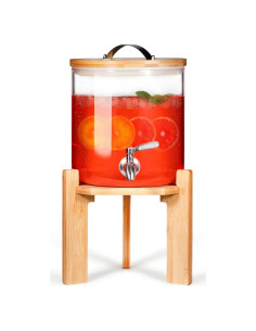Dispensador de Bebidas de Vidrio Strirumo 1.5 Galones con Grifo
