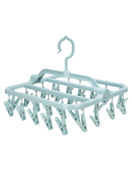 Percha Plegable Annaklin con 26 Clips para Secar Ropa Interior