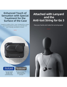 Funda Protectora de Silicona Huayu para Insta360 GO3 Azul 2