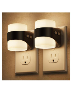 Luz Nocturna LED Briignite 3CCT Ajustable, Paquete de 2