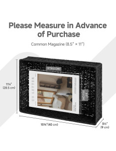 Bandeja de Tocador StorageWorks Negra 2 Piezas 40x28 cm 2