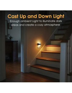 Luz Nocturna LED Briignite 3CCT Ajustable, Paquete de 2 2