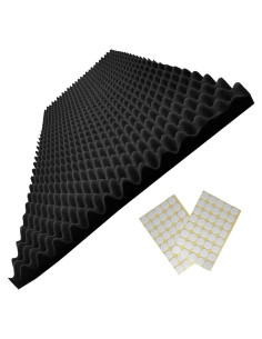 Panel de Espuma Acústica Negra Yaolabjer 122x61x5 cm - 1 PCS