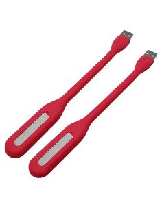Lámpara de Lectura USB Sokelinn-six Mini 6 LEDs Flexible 2 Pcs