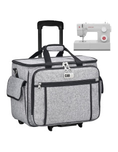 Funda de Transporte para Máquina de Coser CAB55 Gris con Ruedas