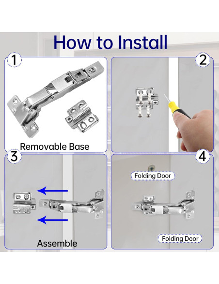 Bisagras de Gabinete de Cocina Zorfeter 135 Grados - 2 Piezas