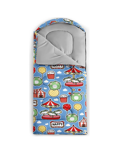 Saco de dormir infantil lneffble diseño animal 228.6x78.7cm