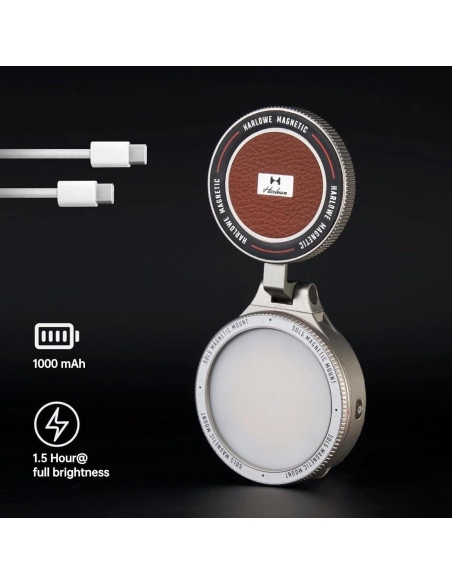 Luz de Selfie Magnética Harlowe Sol 5 Bi-Color 2700-6500K
