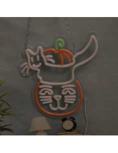 Cartel de Neón Gato Amarillo TAGEEKOO para Decoración 2