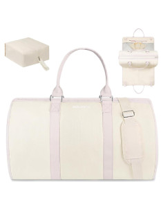 Set de 3 Bolsas de Duffle para Ropa Beige - Viaje y Negocios