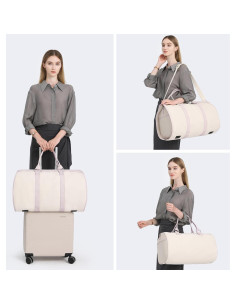 Set de 3 Bolsas de Duffle para Ropa Beige - Viaje y Negocios 2