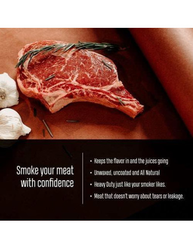 Papel de Carnicero Rosa Meat Hugger 43 cm x 68 m Grado Alimenticio