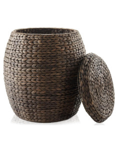 Cesta de Almacenamiento Redonda Casafield con Tapa 44.5 cm