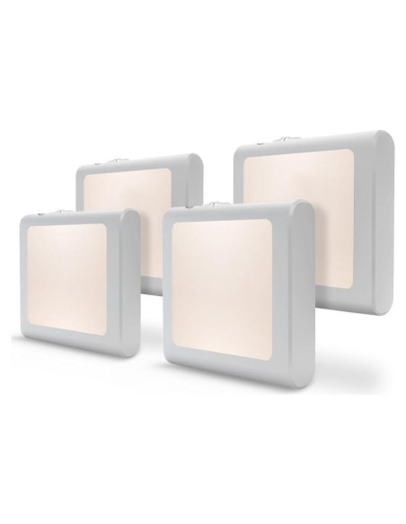 Luz Nocturna LED VINTAR 4-Pack con Sensor Automático y Brillo Ajustable