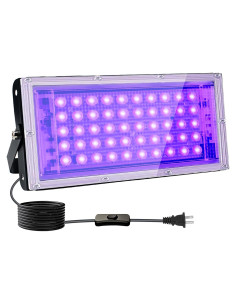 Luz Negra LED 50W Indmird con Soporte Ajustable IP65