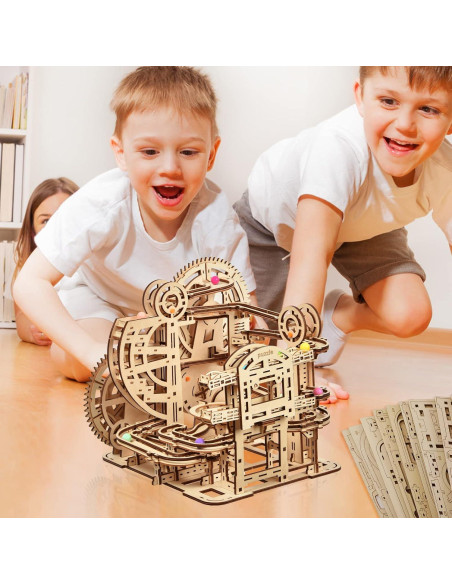 Rompecabezas 3D de Madera Laberinto de Canicas Eaclqins