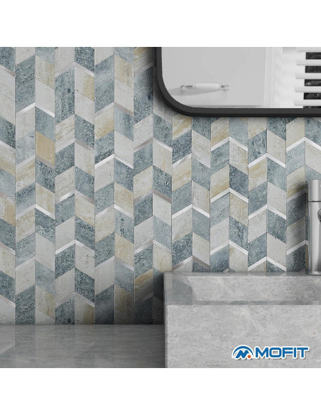 Azulejo Autoadhesivo 3D MOFIT para Salpicadero Cocina 5 Hojas