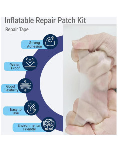 Kit de Parches de Reparación de Piscina 10Leccion 3x7 ft TPU 2