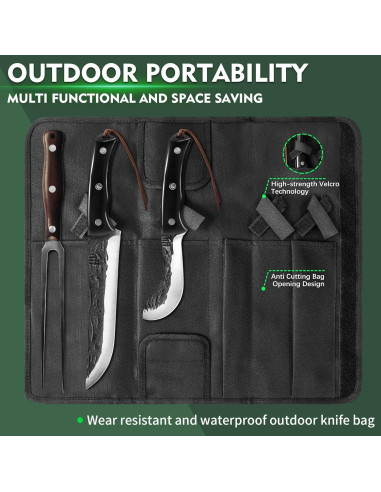 Set de Cuchillos de Cocina FULLHI 11 Piezas Acero Al Carbono