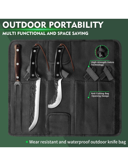 Set de Cuchillos de Cocina FULLHI 11 Piezas Acero Al Carbono