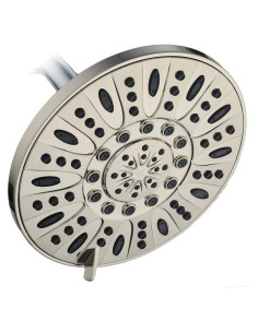 Cabezal de Ducha de Lluvia AquaDance 7" Acero Cepillado 6 Modos