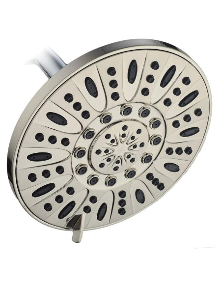 Cabezal de Ducha de Lluvia AquaDance 7" Acero Cepillado 6 Modos