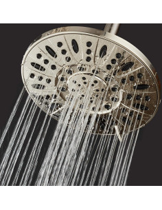 Cabezal de Ducha de Lluvia AquaDance 7" Acero Cepillado 6 Modos 2