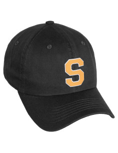 Gorra de papá Daxton Classic 3D Varsity Unisex Blanco Naranja