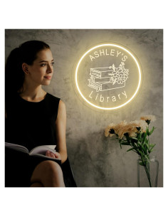 Cartel de Neón Personalizado Housignz 20 cm Decoración Estantería