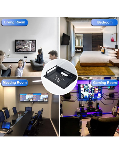 Estante Flotante HNVNER para Router y Proyector 28.5x20.5cm