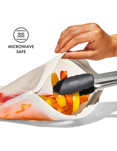 Bolsa de Silicona Reutilizable OXO Good Grips 340g - Snack de Pie