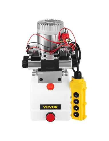 Bomba Hidráulica Doble Acción VEVOR 12V CC 4.5L 3200 PSI