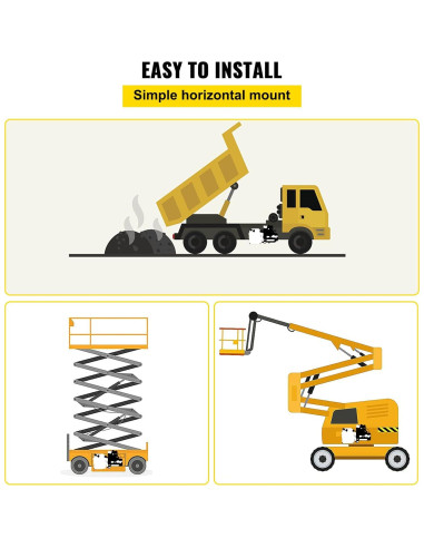 Bomba Hidráulica Doble Acción VEVOR 12V CC 4.5L 3200 PSI