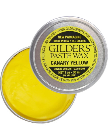 Cera de Gilders Amarillo Canario 30 ml para Madera y Metal