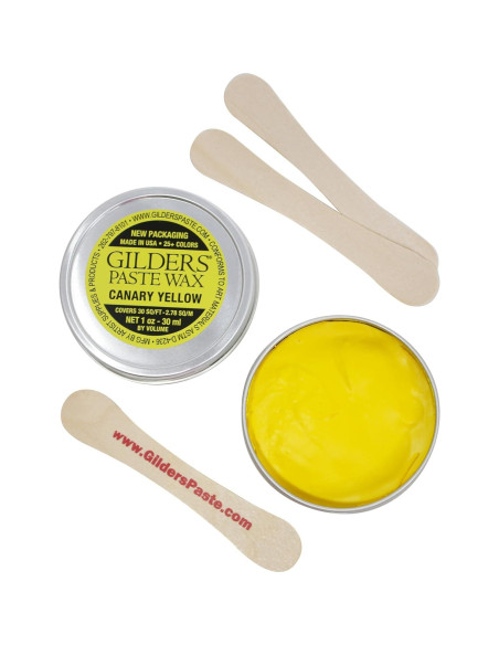 Cera de Gilders Amarillo Canario 30 ml para Madera y Metal