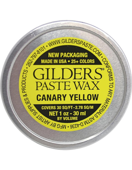 Cera de Gilders Amarillo Canario 30 ml para Madera y Metal