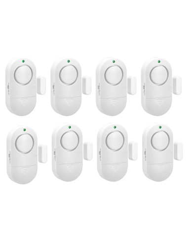 Alarma de Seguridad Zabree 120dB para Puertas y Ventanas - Paquete de 8